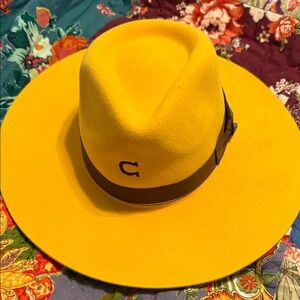 Charlie one horse Yellow flat bill Hat